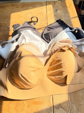 EBY Relief Seamless Wireless Bra — Sunkissed, White, Nude,  Black